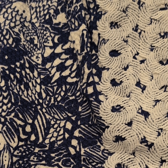 Lilly Pulitzer Navy and White Patterned Mini Dress - Picture 3 of 5